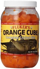 Fluker's Orange Cube Complete Cricket Diet, Gut 12 Ounce Pack of 1 , Black