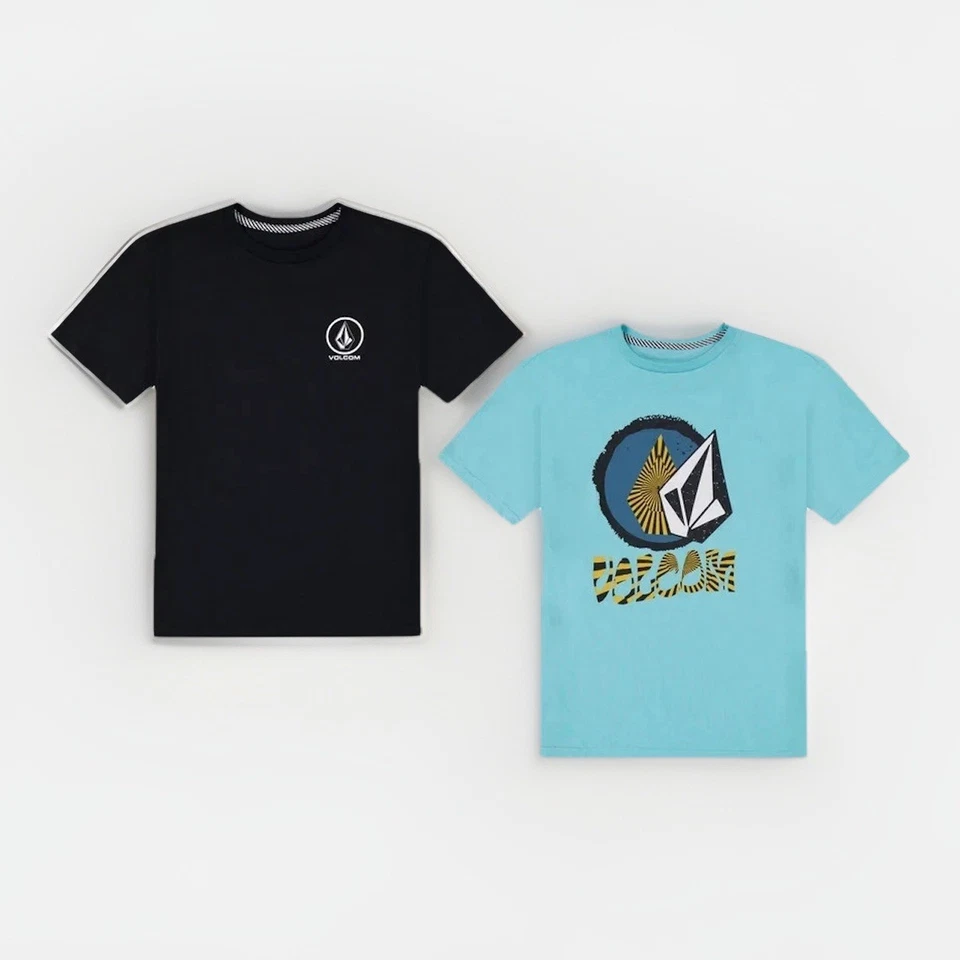 Pack de 2 camisetas Volcom juveniles grandes 14/16 informales manga corta cuello redondo exterior Foto 3 de 4