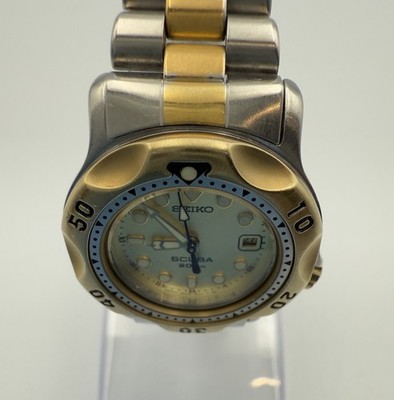 SEIKO Diver Scuba 200M 3E25-0A10 Women's Quartz Vintage Gold Watch