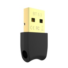 Bluetooth 5.3 USB Adapter for Desktop PC Plug Play Mini Dongle Black