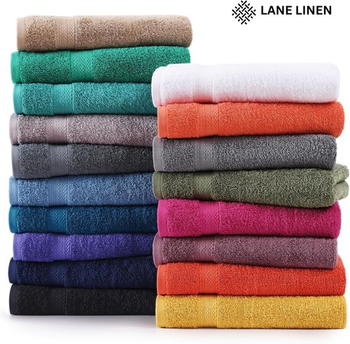 24-Piece Cotton Bath Towel Set - Quick Dry Luxury - Picture 11 of 12