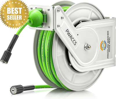 #ad #ad Retractable Pressure Washer Hose Reel 1 4quot; x 60ft 3600 PSI Wall Mount $211.99