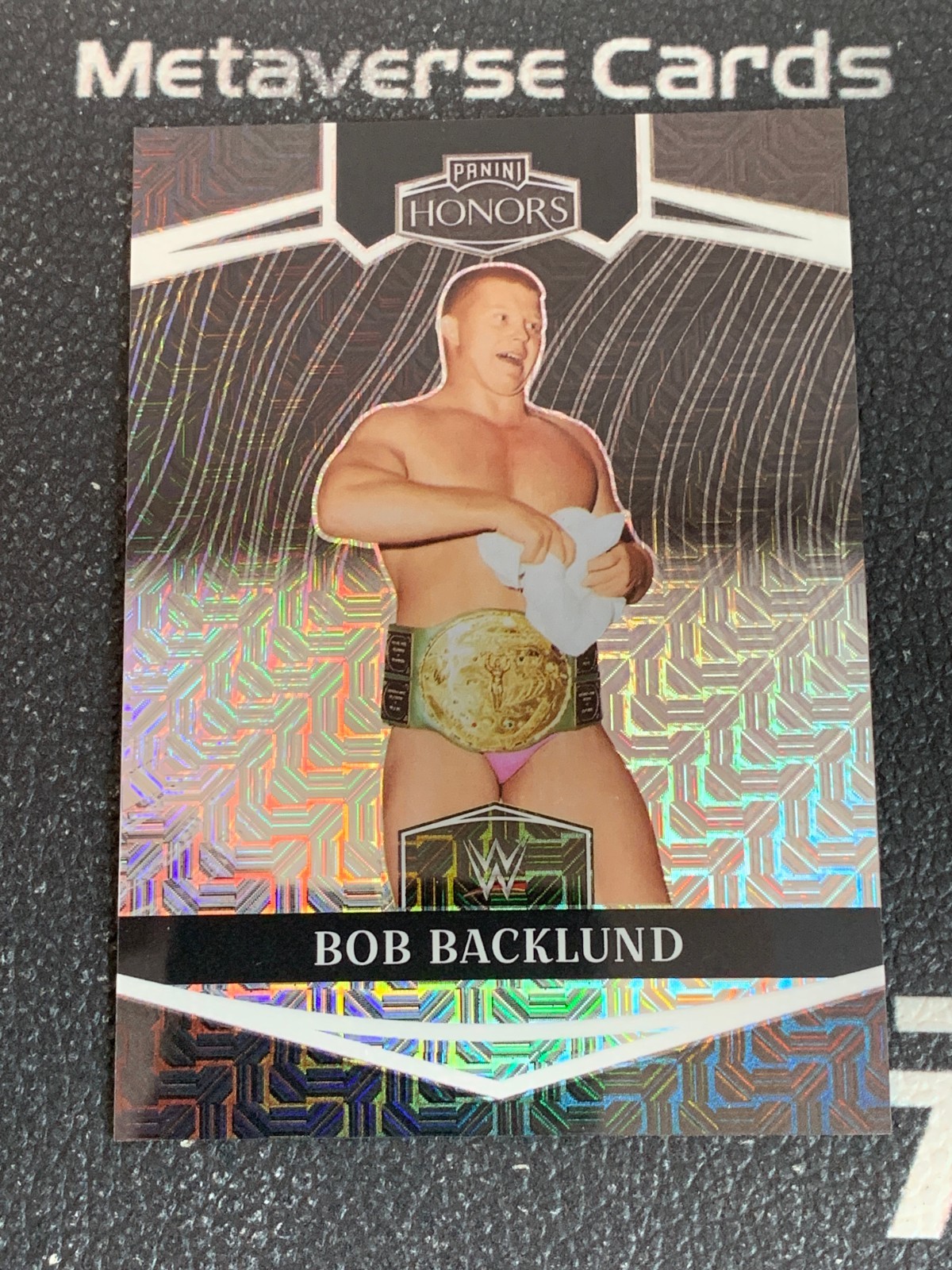 2023 Panini Chronicles Honors WWE Bob Backlund Mojo Refractor 05/25