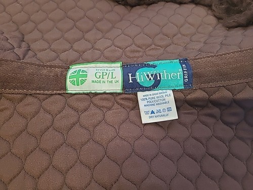 Nuumed Griffin ½ Saddle Pad, Woolpile Lined, Brown,GP ,Large Size . (ref 225G) - Picture 2 of 5