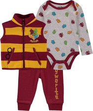 Harry Potter Lot de 3 vêtements bébé garçon avec body bébé, pantalon et...