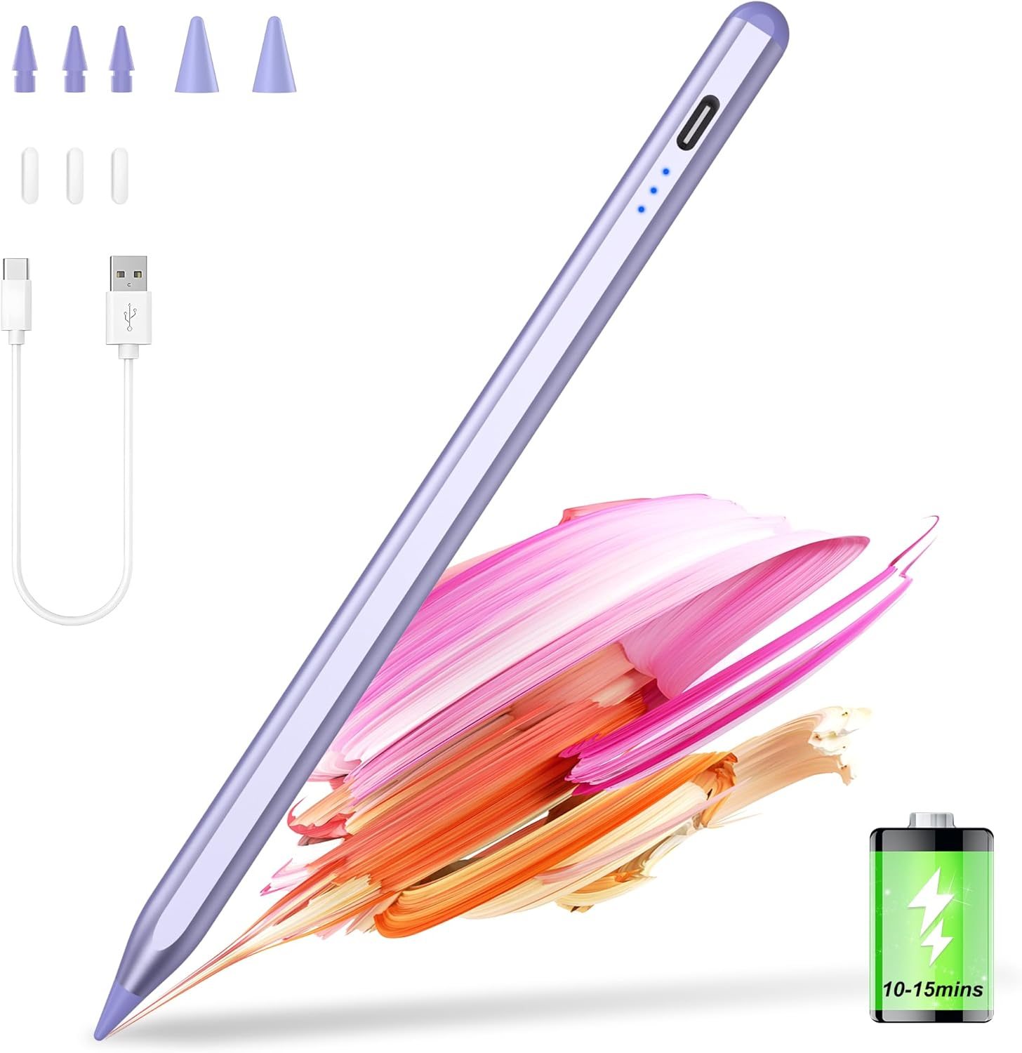 Ultra-Fast 5X Charging Stylus Pen for iPad 2018-2024 & Apple Pencil 2nd Gen Compatible