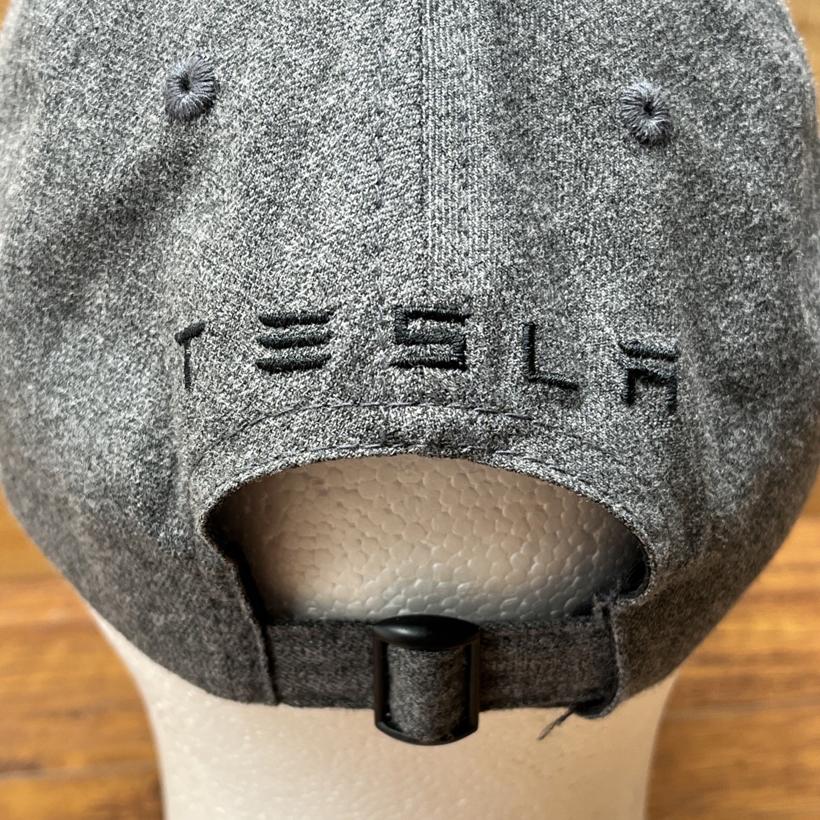 Tesla Hat Gray Adjustable Strapback Embroidered L… - image 5