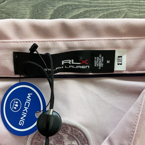NWT RLX Ralph Lauren Classic-Fit Performance Polo Shirt Men’s MEDIUM Light Pink - Picture 11 of 17