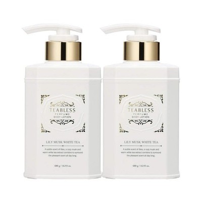 Teabless Lily Musk White Tea Perfume Body Lotion 480g Double Pack