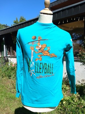 Vintage Hanes BEEFY-T Longsleeve   Made in USA   Volleyball   WIE NEU   Gr. S