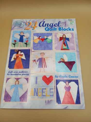 24 Angel Quilt Blocks Linda Causee American School Of Needlework 4211 - 第 1/3 張圖片