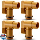 Cinnvoice 4 Pcs Polyethylene Drum Spigot with EPDM Gasket 2" Male Barrel Fauc