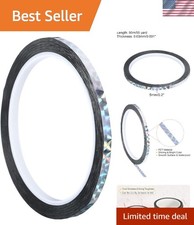 Prism Tape 0.2 Inch x 55 Yards, Holographic Metalized Reflective Adhesive for...