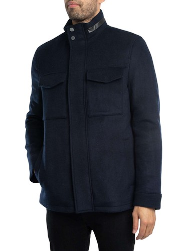Ted Baker Men's Knowl Funnel Neck Field Jacket, Blue - Picture 2 of 8