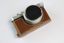 Leica D-Lux 7 Case, Handmade PU Leather Half Camera Case Bag Cover Bottom Ope...