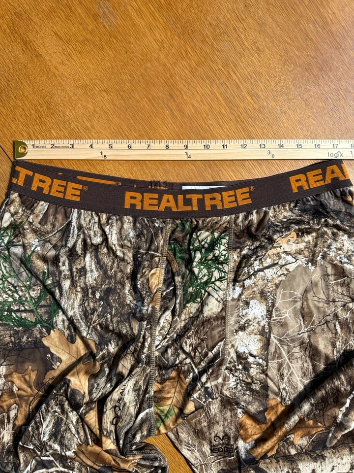 Realtree Edge Base Layer Bottoms Pants Underwear Stretch Camo Men’s XL 40-42 - Image 3 of 4
