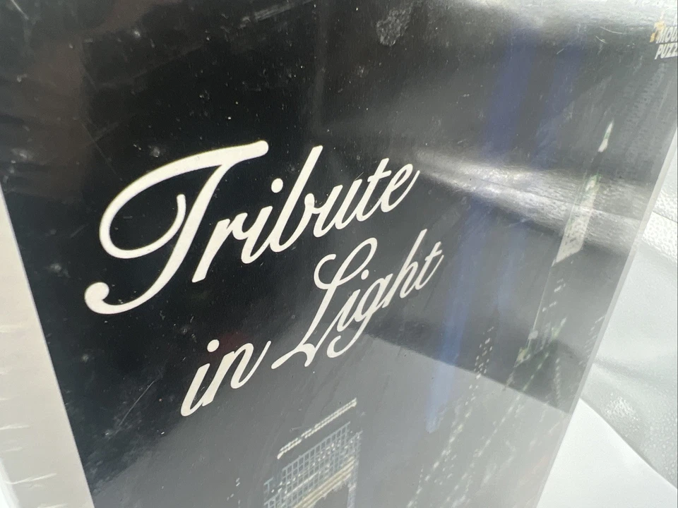 Rompecabezas White Mountain 1000 piezas tributo a la luz NYC 9/11 World Trade Memorial NUEVO Foto 3 de 4