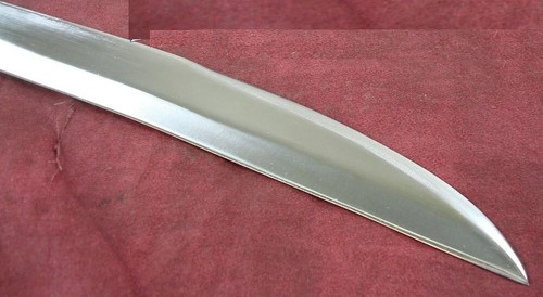 Custom Handmade Carbon Steel Filipino Ginunting Sword With Leather Sheath - Picture 5 of 5