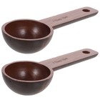 2 Pcs Kaffeelöffel Kaffeebohnen-dosierlöffel Hölzerne Esslöffel Tee-Messlöffel