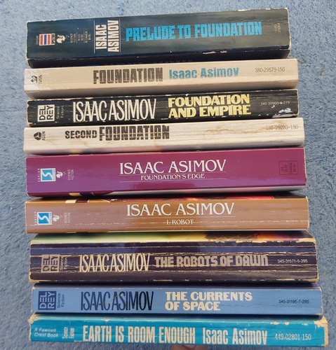 Isaac Asimov lot 9 pbs~5 Foundation Series 2 Robot + non-series novel & stories - Picture 2 of 3