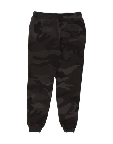 HOLLISTER Mens Graphic Tracksuit Trousers Joggers Small Grey Camouflage CJ31 - Picture 2 of 3
