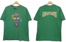 1994 THE BLACK CROWES vintage 2 sided green t-shirt  QT2942