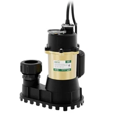 K2 Pumps Submersible Sump Pump 1/2 Hp Cast Iron With Piggyback Tethered Switch