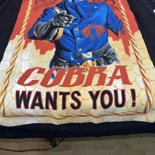 G.I. Joe Mens Graphic T-Shirt "Cobra Wants You" Size L - Picture 6 of 6