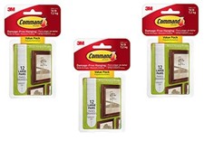 Command 12PK LG WHT Pic Strips Model 17206-12ES 3.55 per strip
