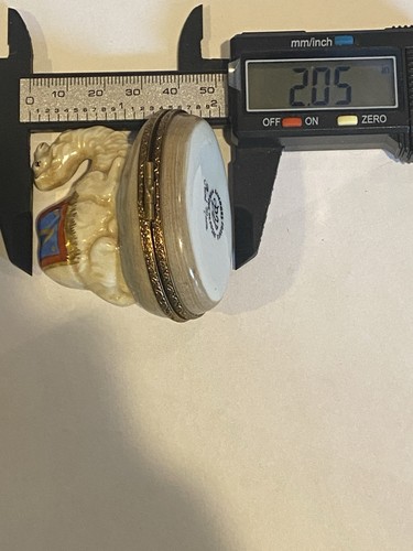 LIMOGES PEINT MAIN Schmuckschatulle-Buckel-Ägyptische Wüste-MARQUE DEPOSEE-PV - Bild 8 von 9