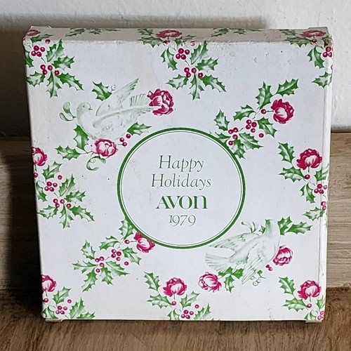 1979 Avon Floral Photo Picture Frame Happy Holidays Vintage Never Used - Picture 9 of 12