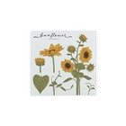 Floral Sunflowers Square Glass Trivet - Botanicals Hot Pot Stand Kitchen Gifts
