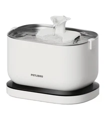 PETLIBRO - Dockstream Stainless Steel 2.5L Cat and Dog Drinking Fountain with...