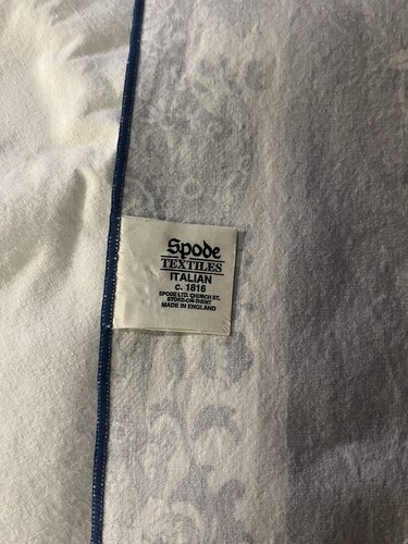 Spode Blue, Italian tablecloth, MADE IN ENGLAND - Picture 6 of 13