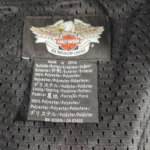 Harley Davidson Bikerjacke Gr. XXL Damen Y2K 00s Motorrad rot schwarz " - Bild 13 von 24