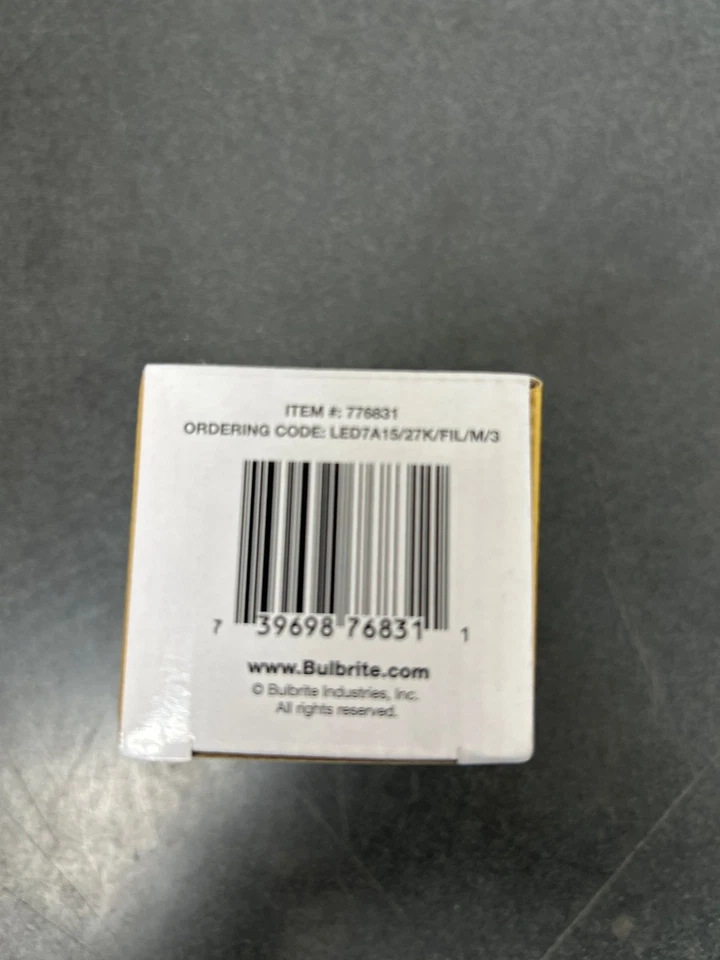 Bulbrite 776831 - LED7A15/27K/FIL/M/3 A15 A Line Pear LED Light Bulb - Image 2 of 2