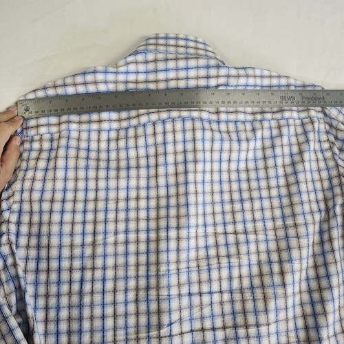 Johnston & Murphy Tailored Fit Mens Large Long Sleeve Button Down Dress Shirt - Picture 16 of 18