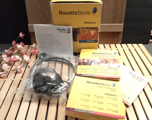 Rosetta Stone French Level 1-5 with Headset Open Box/ Pre owned Sealed Headset