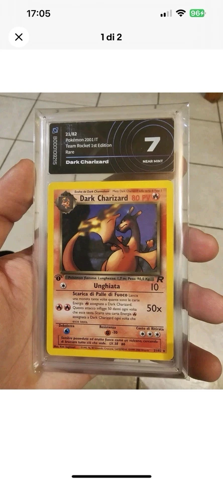 Pokémon Dark Charizard 21/82 1 Edizione Team Rocket ITA Ai 7 E Sue Evoluzioni - Immagine 4 di 4