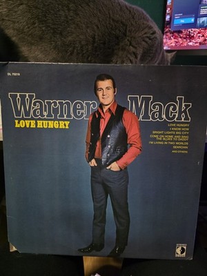 WARNER MACK COUNTRY VINYL LP LOVE HUNGRY STEREO DECCA DL 75219