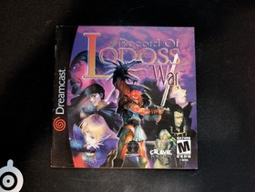 Record of Lodoss War (Sega Dreamcast, 2001) Disc & Manual - Tested & Working