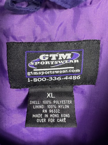 Vintage 90s Y2K Kansas K State Wildcats Pullover Windbreaker Jacket SZ XL Sports - Picture 17 of 19