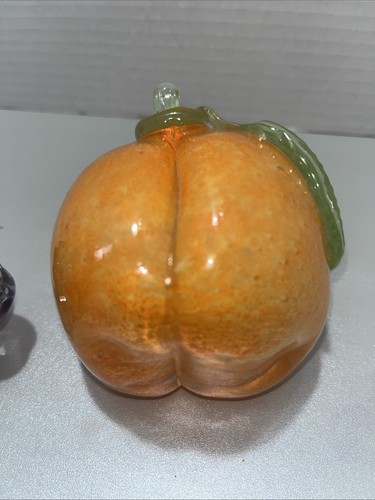 Vintage/Retro/MCM Glass Grapes and Peach - Picture 5 of 8