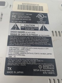 Sega Dreamcast Console Bundle With 2 Controllers/Cables/VMU And Game.