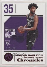 2018-19 Panini Chronicles Red 100/149 Marvin Bagley III #72 Rookie RC h2o
