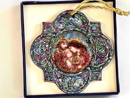 EDNA HIBEL "The First Holiday" 1992 Porzellan WEIHNACHTSSCHMUCK #2403 mit BOX