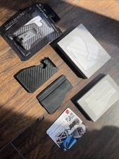 Fantom X Wallet *With EXTRAS*Cash Clip & Cash Band/MOD, Carbon Fiber 6-10 Cards
