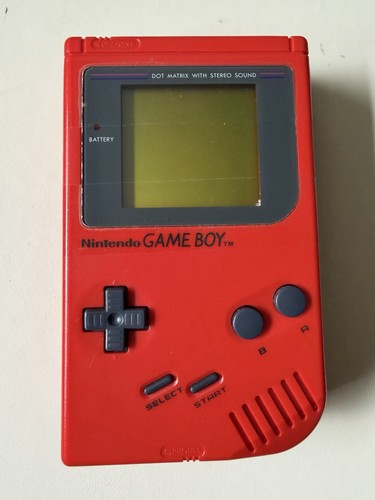 Nintendo Gameboy Konsole Rot (Akkudeckel fehlt) funktioniert nicht Ersatzteile Reparaturen
