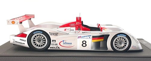 Top Marques 1/18 Scale TOP106A Audi R8 NR.8 Le Mans 2000 - Silver - Picture 3 of 6