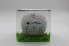 2x2” Handmade Taylormade TP5 Pix - Barstool Sports - Logo Golf Ball In Resin